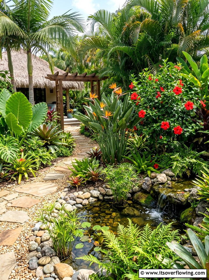 Tropical flower plants - 25 creative garden ideas with maximal flower color