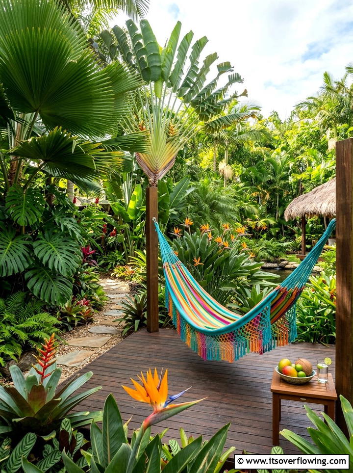 Tropical garden oasis - 25 garden design ideas for backyard spaces