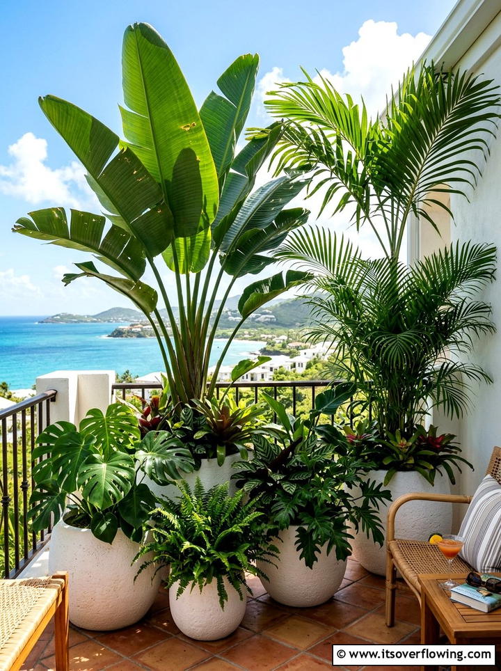 Tropical plants for small balcony - 25 creative garden ideas for balconies