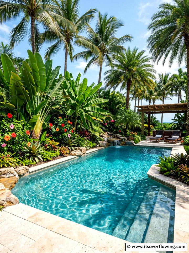Tropical pool landscaping - 25 garden design ideas for pool areas