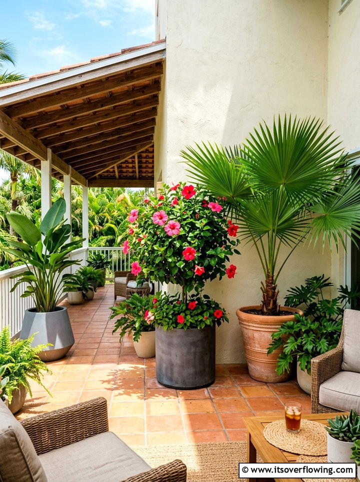 Tropical porch plants - 25 front porch decor ideas for summer