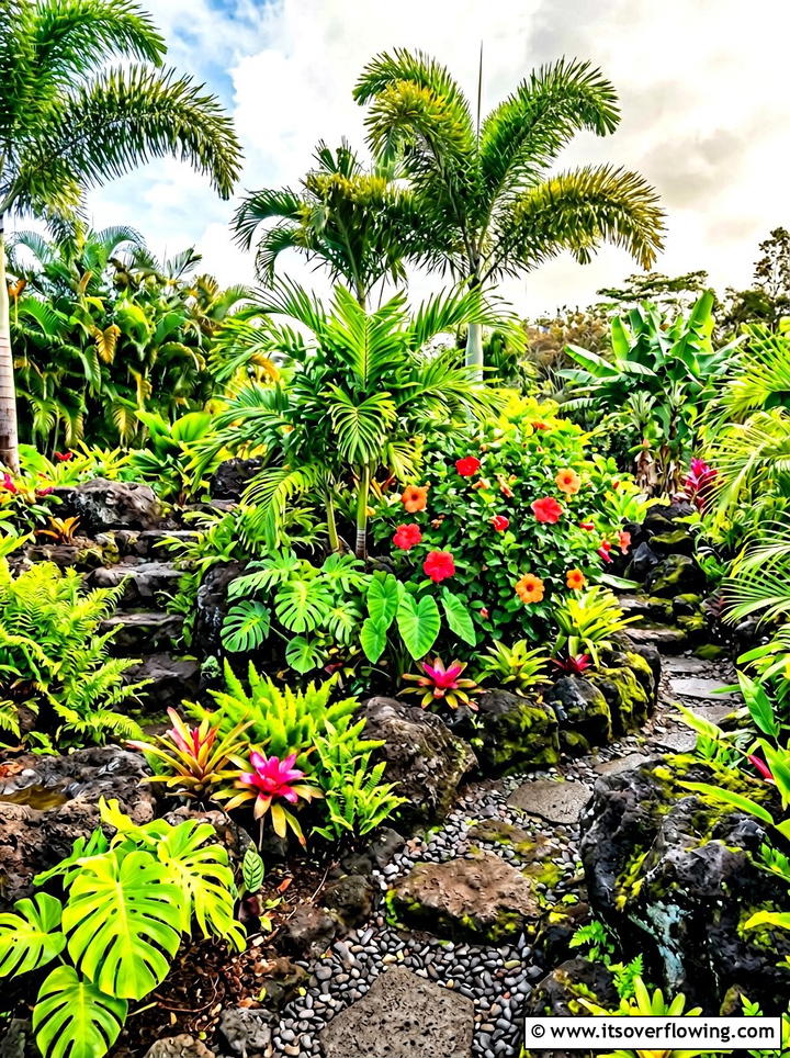 Tropical rock garden - 25 garden design ideas with rock gardens