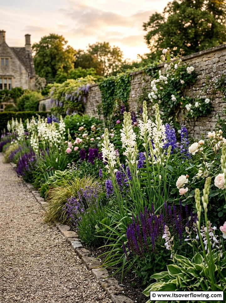 Tuberoses In Flower Bed - 25 creative garden ideas with fragrance gardens