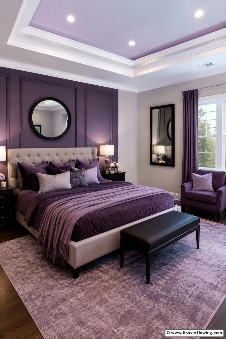 Twilight Tones Tranquility - 30 Purple Bedroom Ideas for a Dreamy and Relaxing Retreat