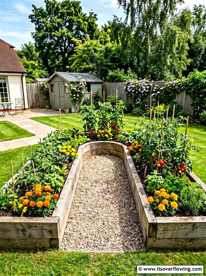 U Shaped Raised Bed - 25 small garden ideas with raised beds