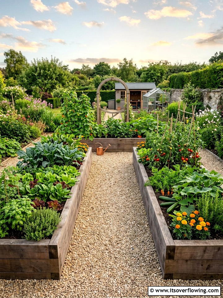 U shaped raised beds - 25 backyard ideas with raised planter boxes