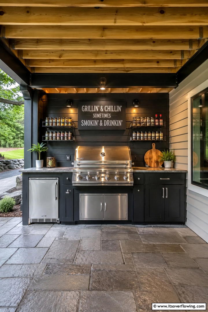 Under Deck Barbecue Retreat - 30 Under Deck Ideas to Transform Wasted Space into Retreats