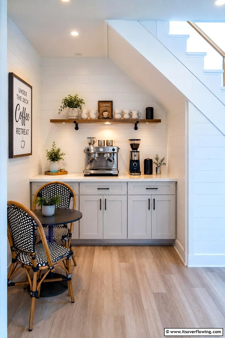 Under Deck Coffee Retreat - 30 Under Deck Ideas to Transform Wasted Space into Retreats