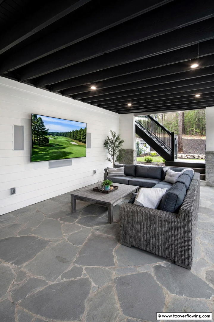 Under Deck Entertainment Lounge - 30 Under Deck Ideas to Transform Wasted Space into Retreats