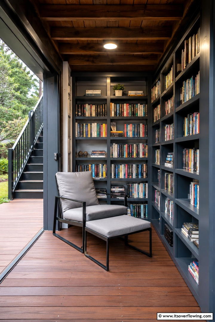 Under Deck Mini Library - 30 Under Deck Ideas to Transform Wasted Space into Retreats