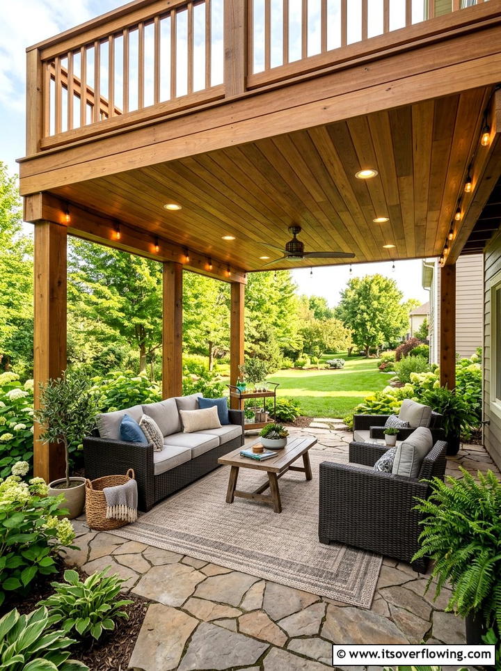 Under Deck Patio Space - 25 backyard ideas with deck