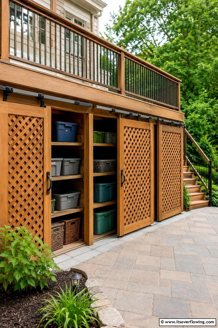 Under Deck Storage Solutions - 30 Outdoor Toy Storage Ideas to Keep Your Yard Clutter-Free