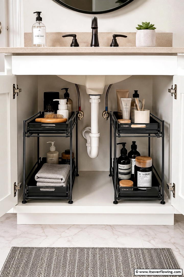 Under Sink Organizers - 30 Tiny House Storage Ideas to Maximize Compact Living Spaces