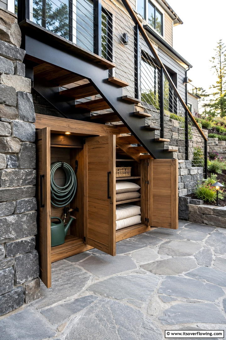 Under Stair Storage Ideas - 30 Practical Outdoor Storage Ideas for a Tidy Yard