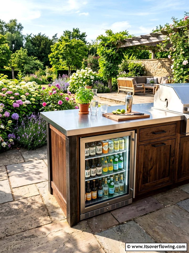 Under counter outdoor refrigerator - 25 garden design ideas for outdoor kitchens