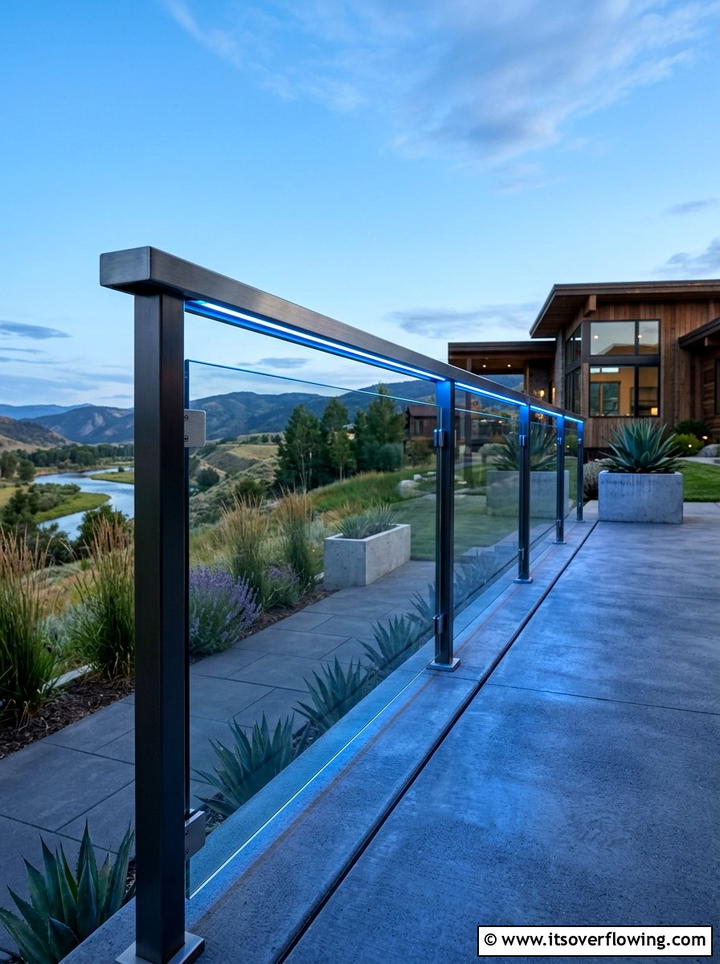 Under rail smart led - 25 front porch ideas with smart lighting