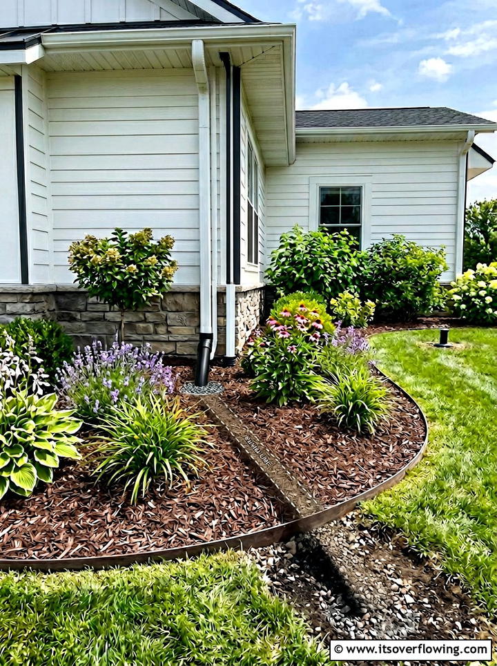 Underground Downspout Extension - 25 backyard ideas with drainage solutions