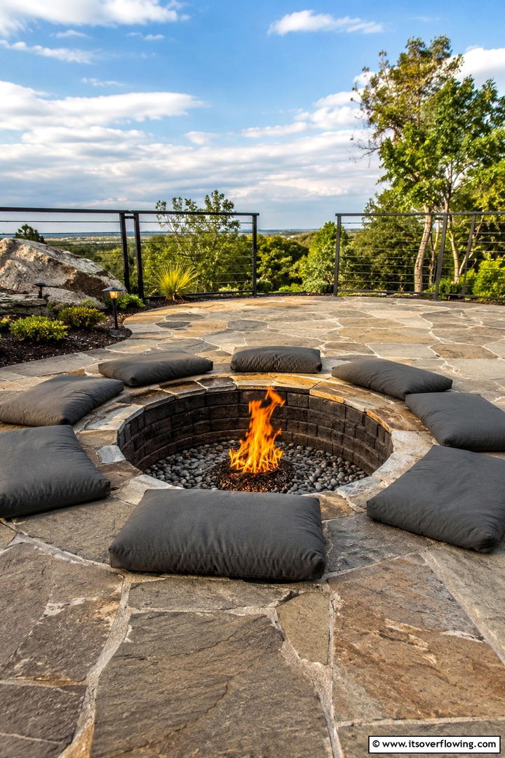 Underground Rustic Fire Pit - 30 Rustic Fire Pit Ideas for Cozy Outdoor Gatherings