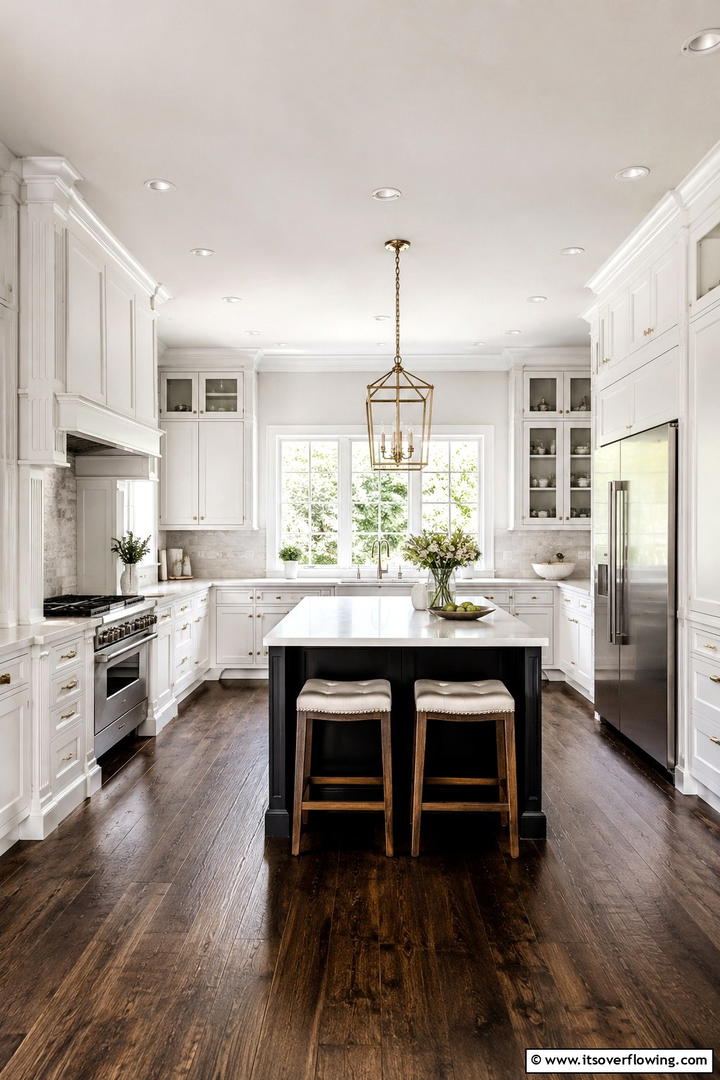 Understated White Detailing - 30 Small White Kitchen Ideas for Bright, Airy Spaces