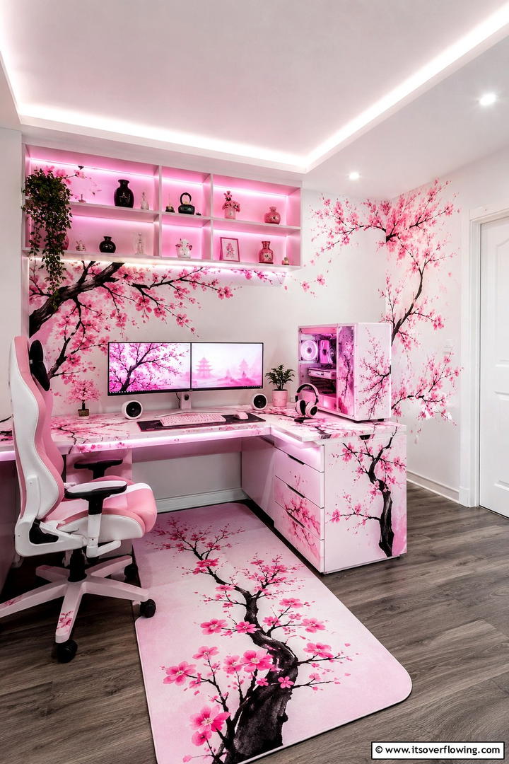 Unique Custom Mod Pink Setup - 30 Pink Gaming Setup Ideas for a Vibrant Play Space