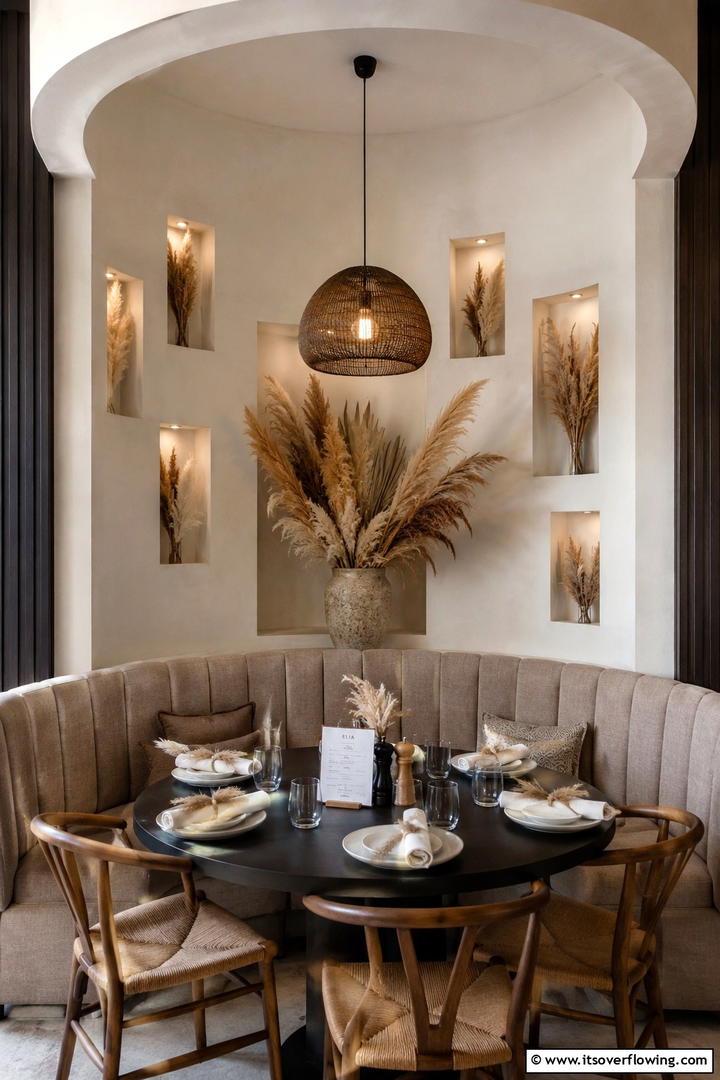 Unique Pampas Detail Accents - 30 Pampas Grass Wedding Decor Ideas for Boho Chic Vibes