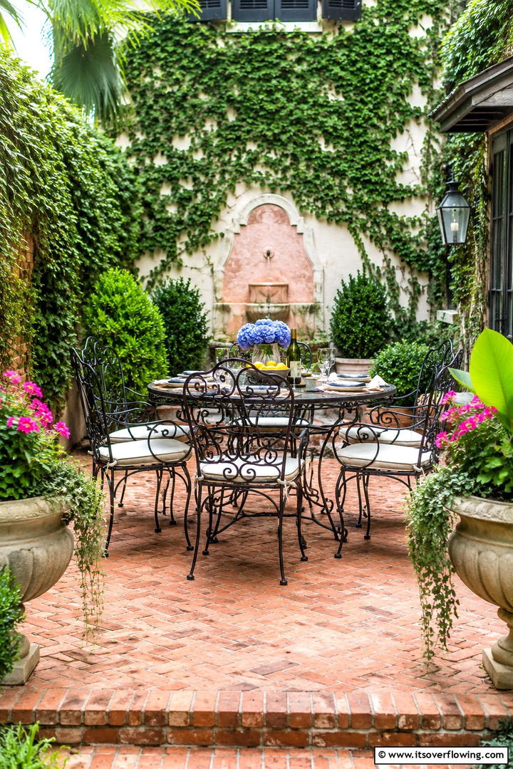 Upcycled Iron Furniture - 30 Rustic Patio Ideas for a Charming Outdoor Relaxation Spot