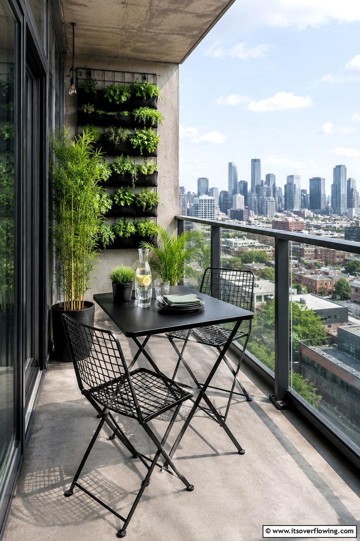 Urban Balcony Dining - 30 Inviting Outdoor Dining Area Ideas for Al Fresco Meals