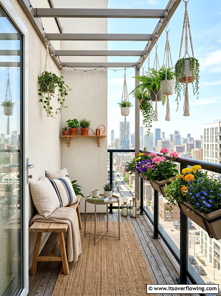 Urban Balcony Escape - 25 backyard ideas for rental homes