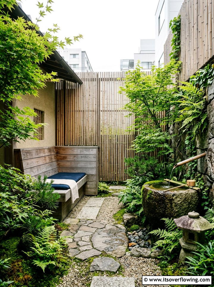 Urban Japanese Garden - 25 backyard ideas with japanese garden