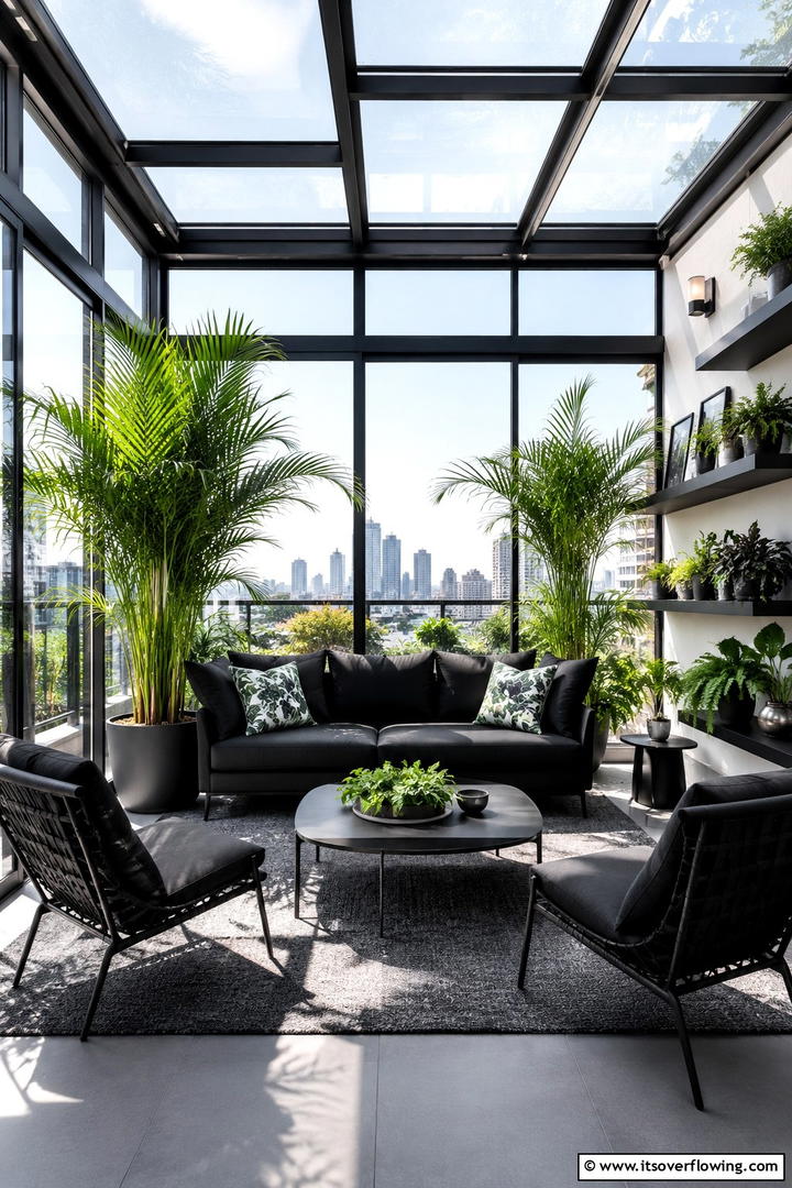 Urban Oasis Sunroom - 30 Small Sunroom Ideas for Bright, Multi-Functional Spaces