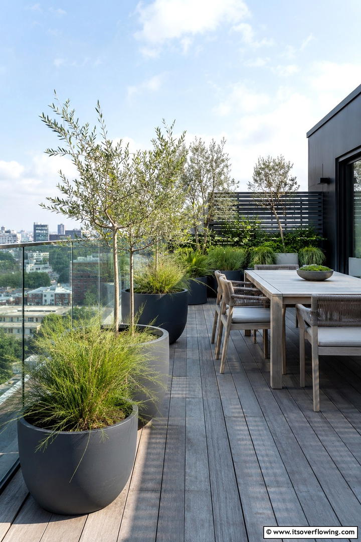 Urban Rooftop Garden Escape - 30 Modern Backyard Ideas to Transform Your Outdoor Oasis