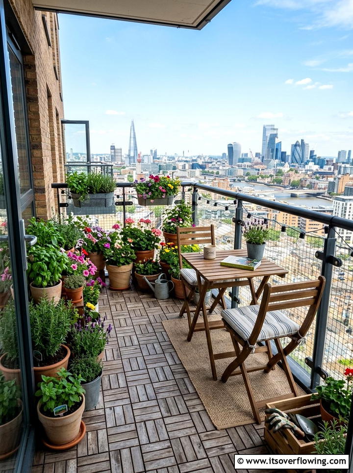 Urban balcony patio - 25 garden ideas with patio