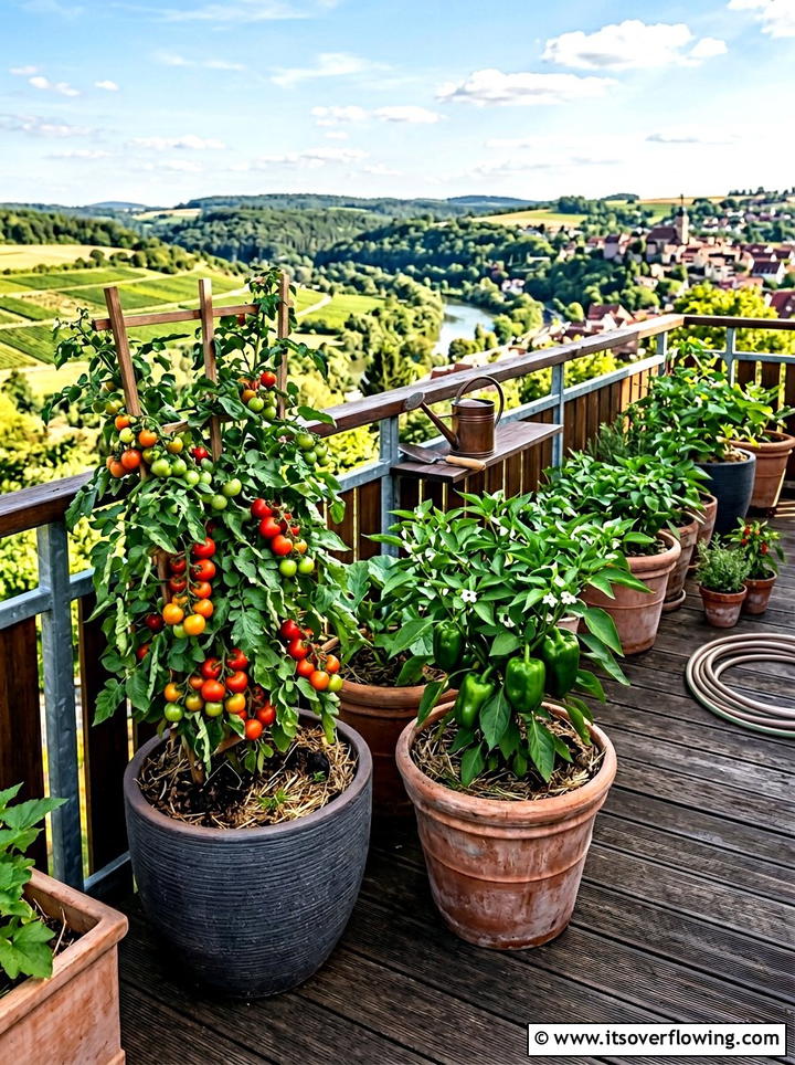 Vegetable Container Garden - 25 small garden ideas for apartments