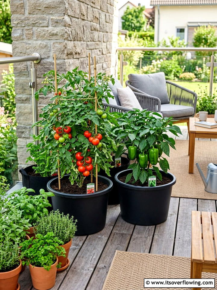 Vegetable Container Garden For Patio - 25 creative garden ideas for porches