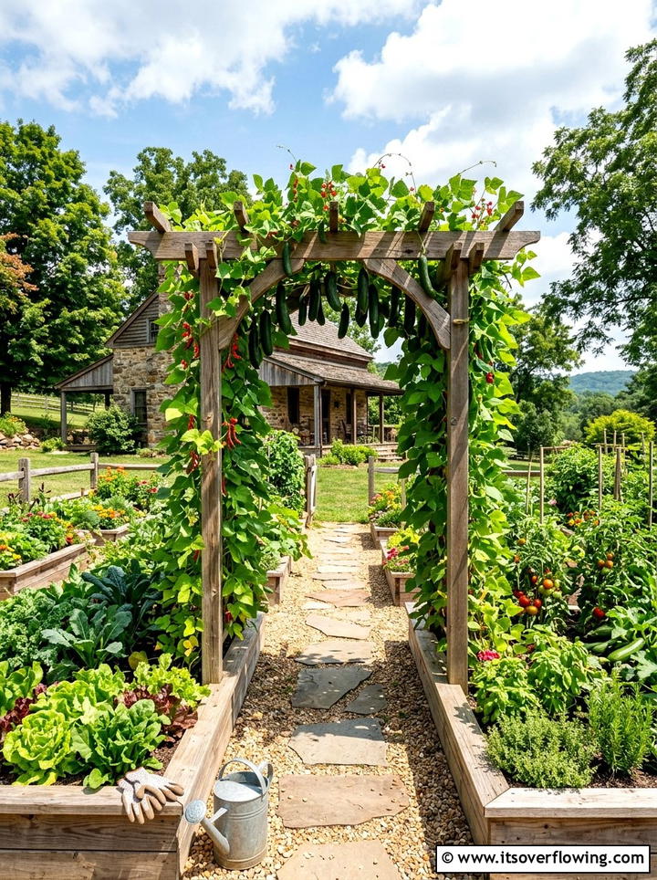 Vegetable Garden Arbor - 25 garden ideas with arbors