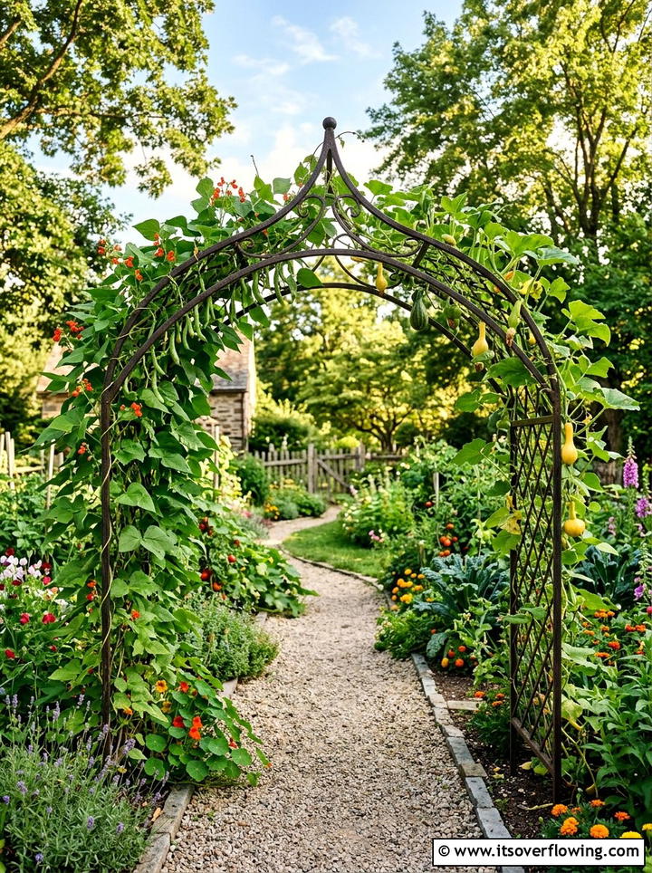 Vegetable Garden Arch - 25 garden ideas with vegetables