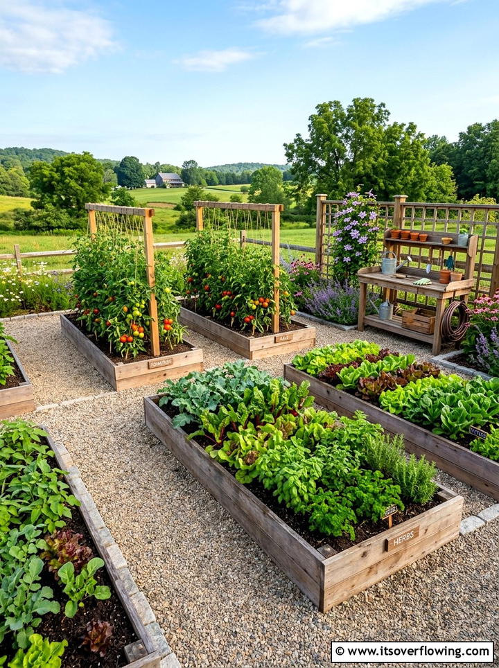 Vegetable Garden Bed - 25 garden ideas for peace and relaxation