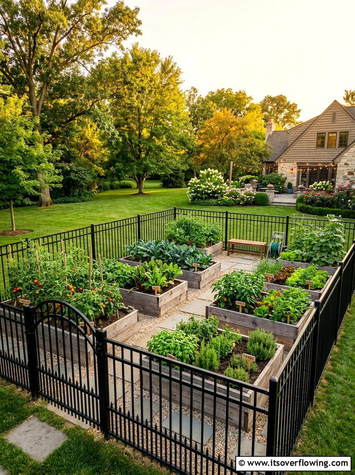 Vegetable Garden Enclosure - 25 creative garden ideas with salad gardens