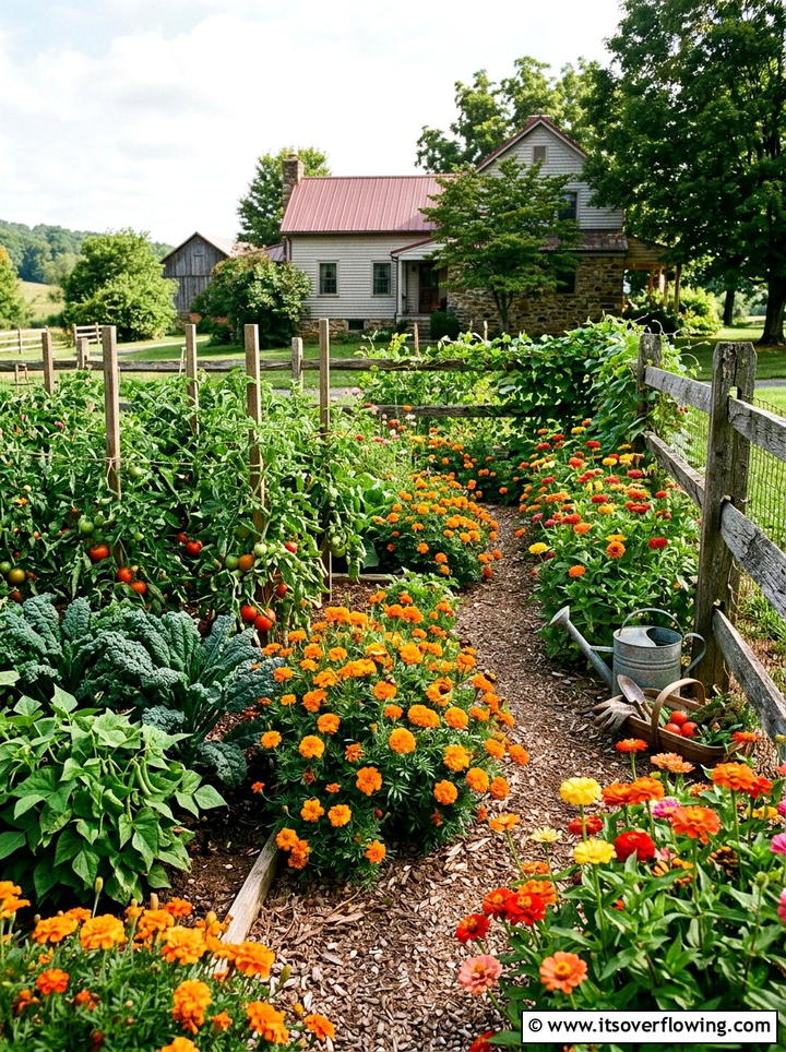 Vegetable Garden Flower Border - 25 garden ideas with border plants