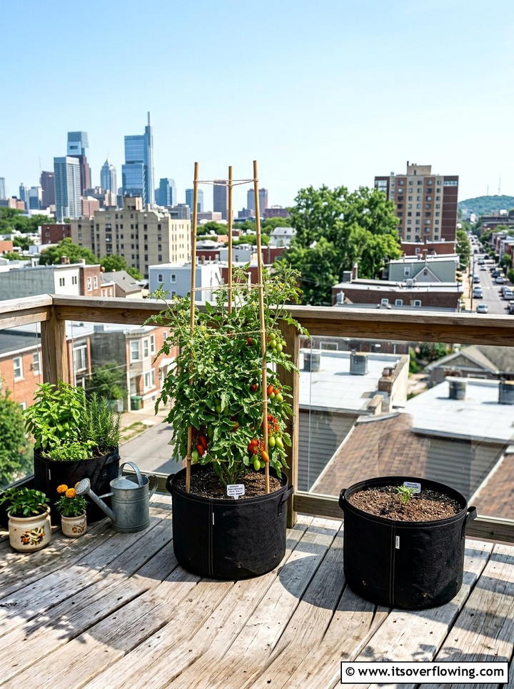 Vegetable Grow Bag - 25 small garden ideas on a budget