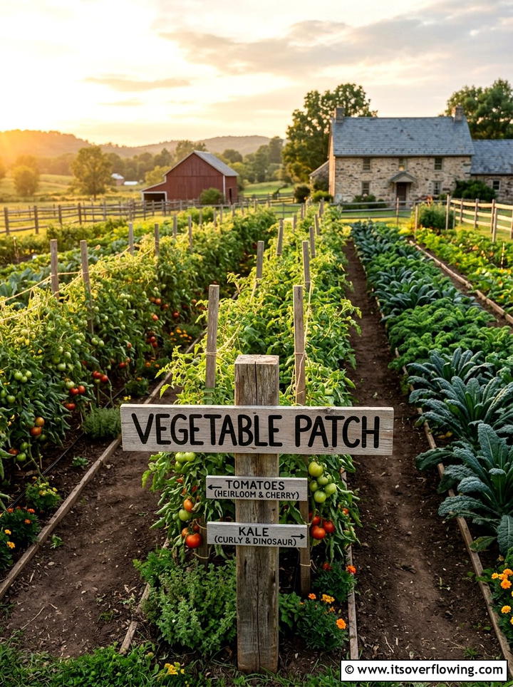 Vegetable Patch Label - 25 creative garden ideas with personalized signs