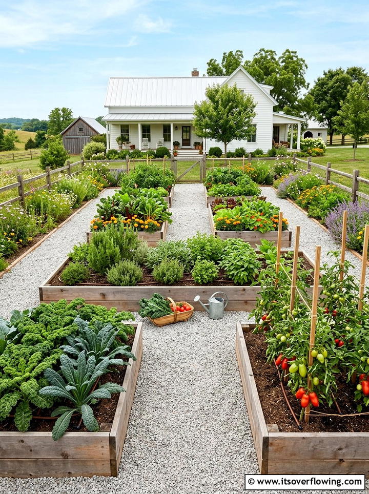 Vegetable garden - 25 creative garden ideas with no lawn design