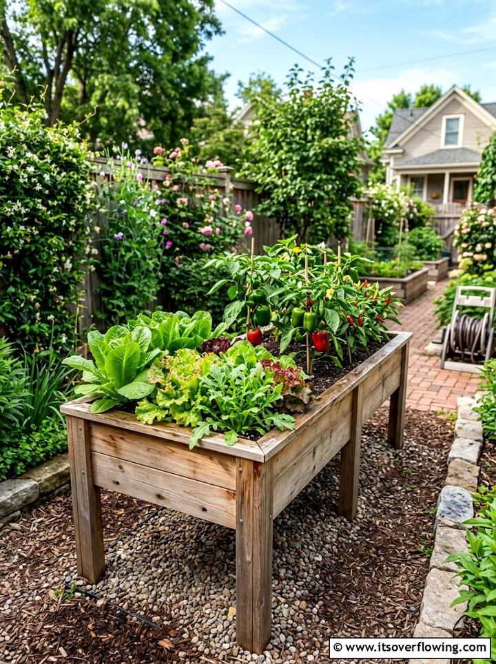 Vegetable garden box - 25 small garden ideas for patio
