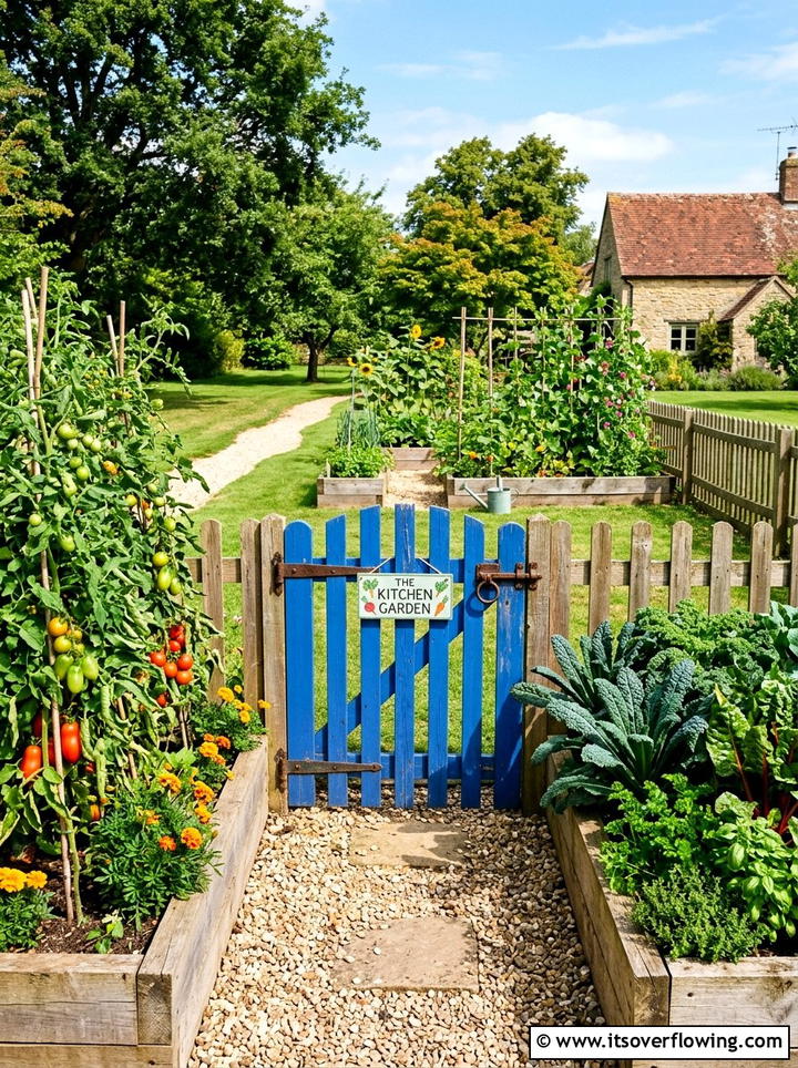 Vegetable garden gate - 25 upcycled garden ideas with old gates