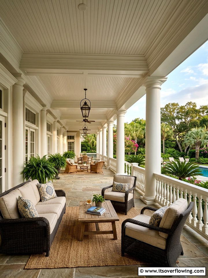 Veranda beadboard ceiling - 25 front porch ideas with beadboard ceiling