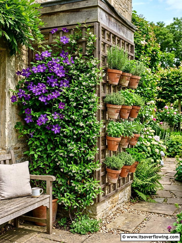 Vertical Garden Corner - 25 creative garden ideas for corners