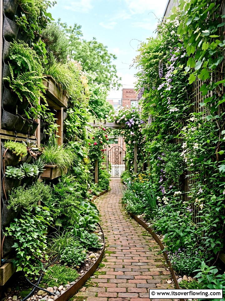 Vertical Garden Path - 25 garden design ideas for narrow pathways