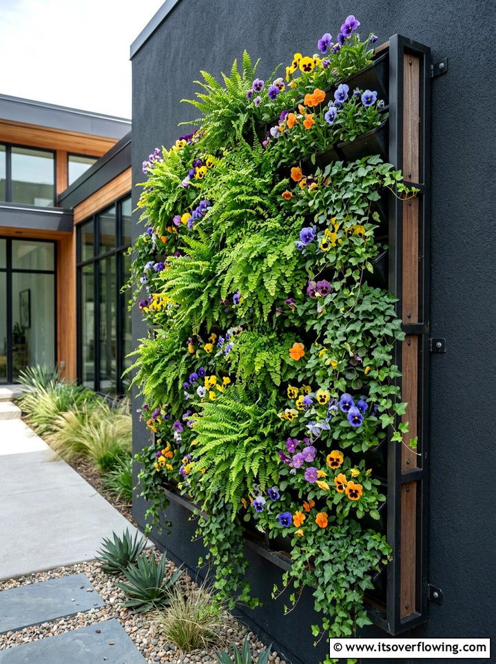 Vertical Garden Planter - 25 garden ideas with wall decor