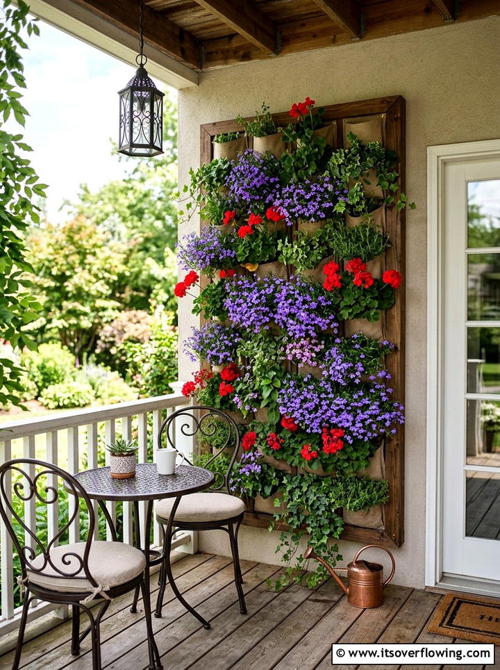 Vertical Garden Porch Wall - 25 front porch ideas with flowers