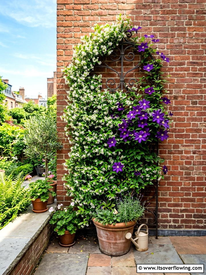 Vertical Garden Trellis - 25 garden ideas for full sun